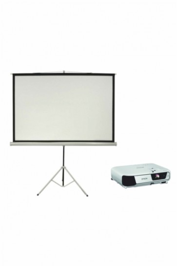 Projector - Epson X31 - 3200 Lumens with Screen 4 Feet * 6 Feet